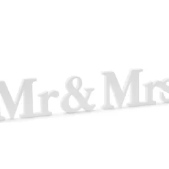 Mr & Mrs puinen pöytäkoriste