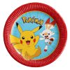 Pokémon paperilautaset 23 cm, 8 kpl