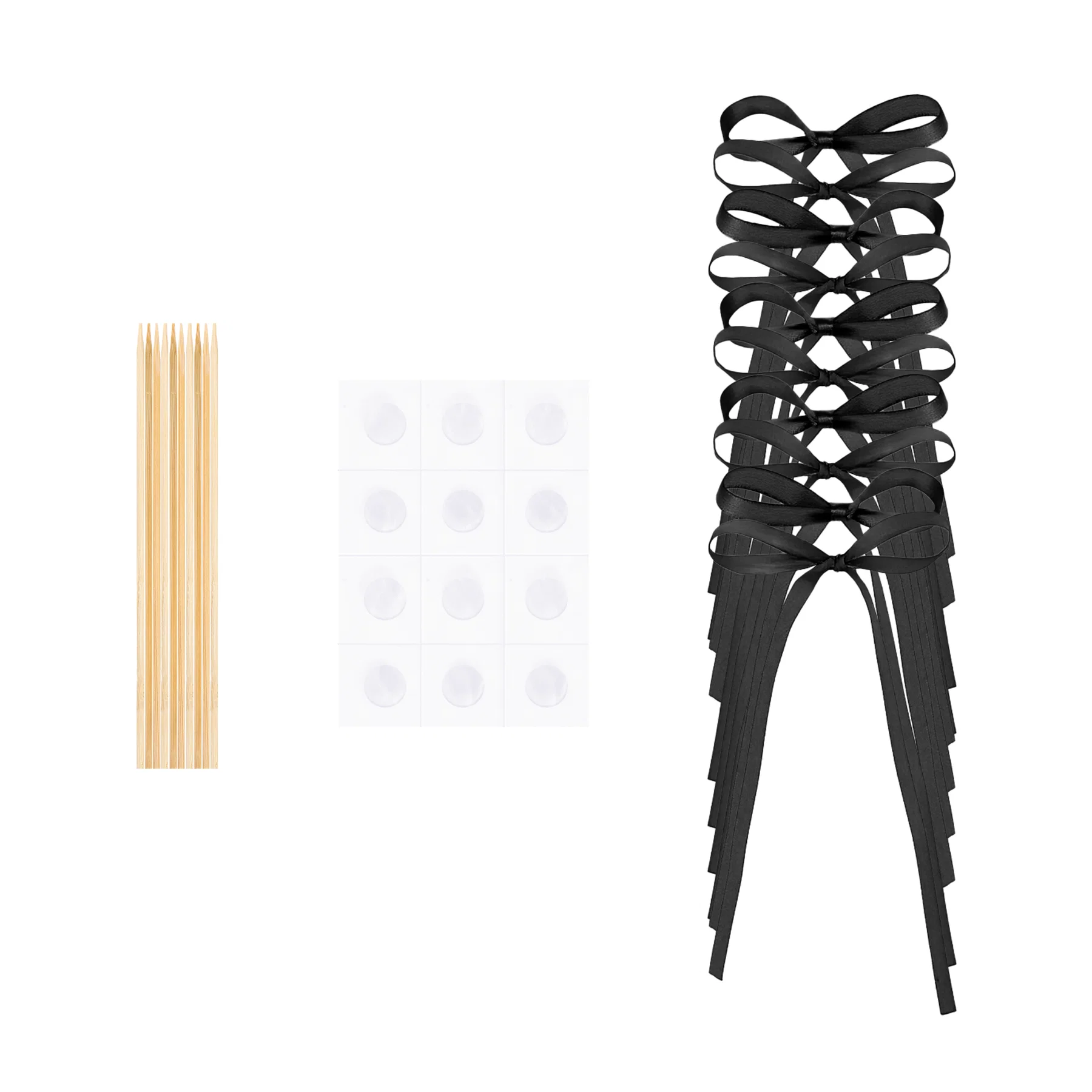 Koristetikut musta rusetti DIY-setti - Image 2