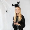 Hiuspanta halloween mustaruusu ja lepakot