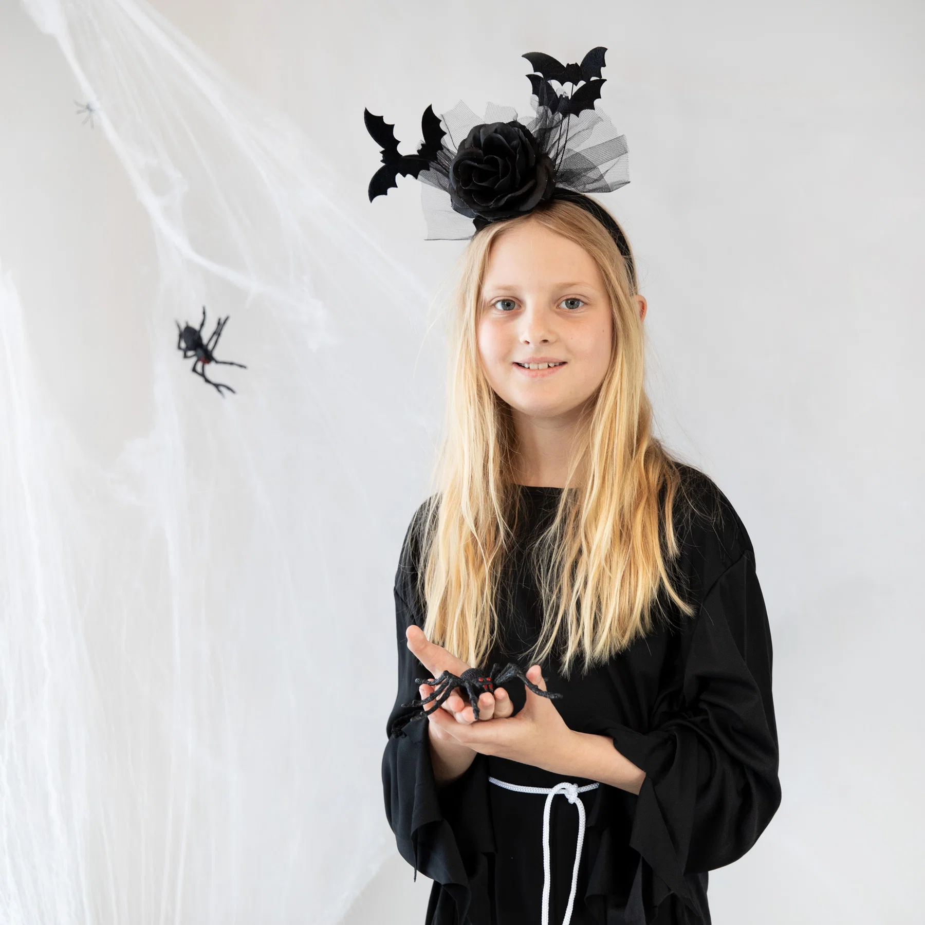 Hiuspanta halloween mustaruusu ja lepakot