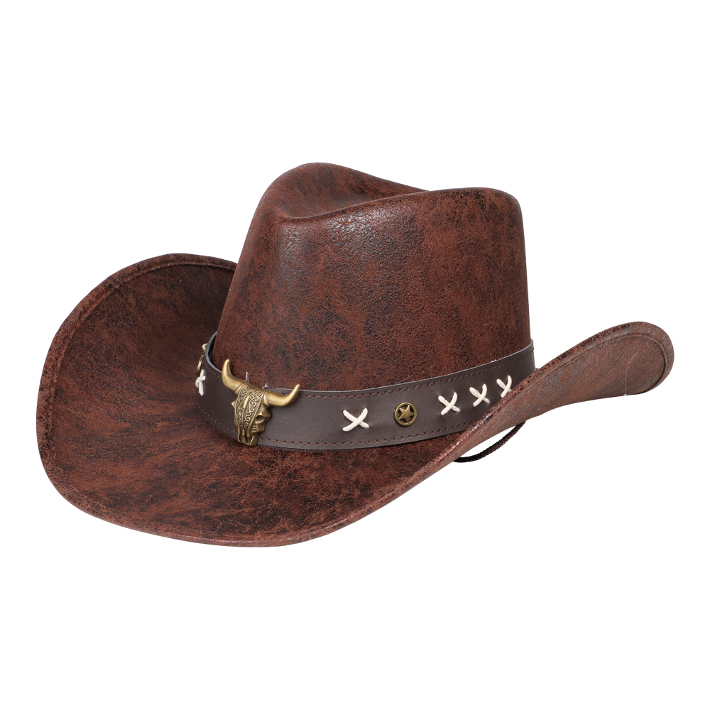 Texas ruskea Cowboy-hattu